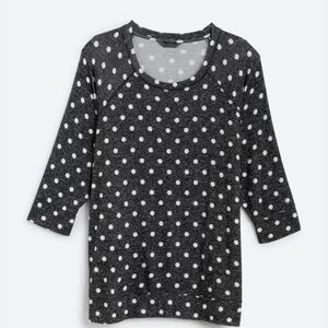 Arnold Three Quarter Sleeve Raglan Knit Top